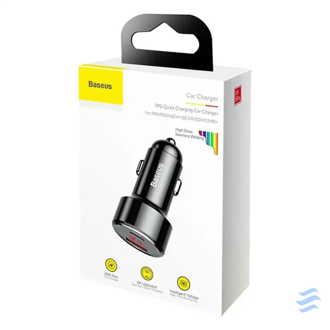 Ładowarka samochodowa Baseus Magic USB + USB C QC 4.0 PD 45W (czarna) Car chargers