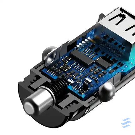 Ładowarka samochodowa Baseus Square 2xUSB QC3.0 5A 30W (czarna) Car chargers