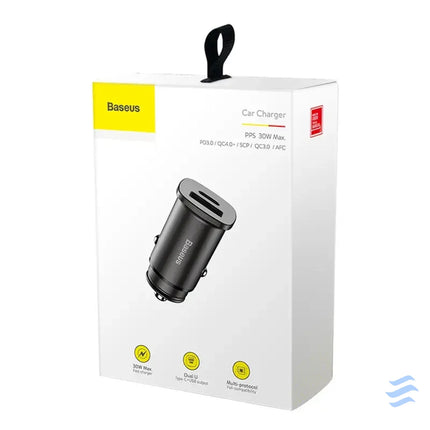 Ładowarka samochodowa Baseus Square PPS QC4.0 / PD3.0 5A 30W (czarna) Car chargers