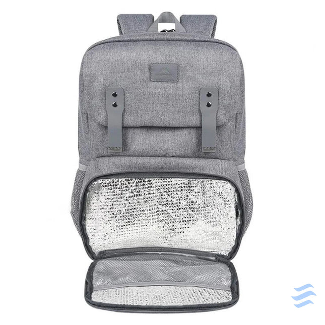 Laptop Backpack / Lunch Bag 15.6’’ Matein 1161 USB Grey Bags cases backpacks