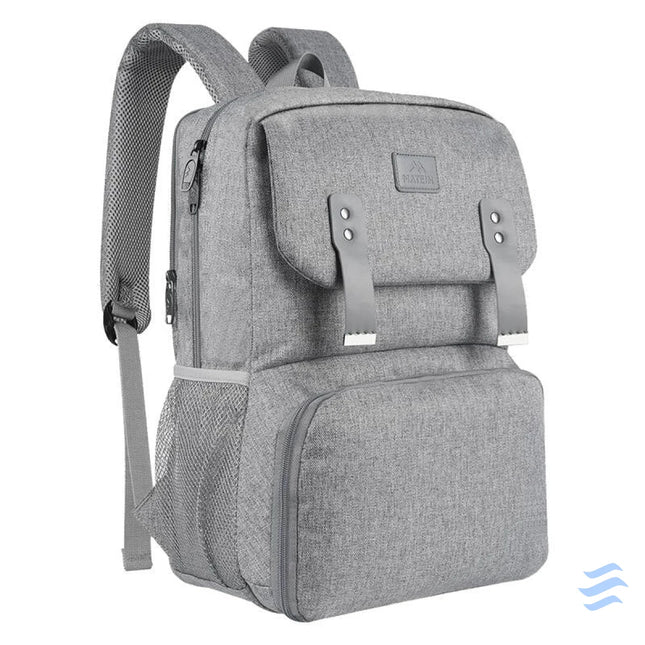 Laptop Backpack / Lunch Bag 15.6’’ Matein 1161 USB Grey Bags cases backpacks