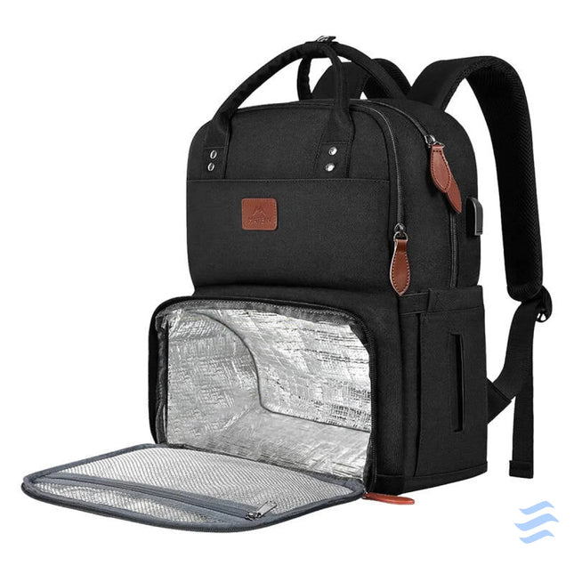 Laptop Backpack / Lunch Bag 15.6’’ Matein 1162 USB Black Bags cases backpacks