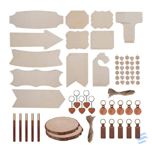 LaserPecker Wooden engraving materials set (190 pcs) Accessories