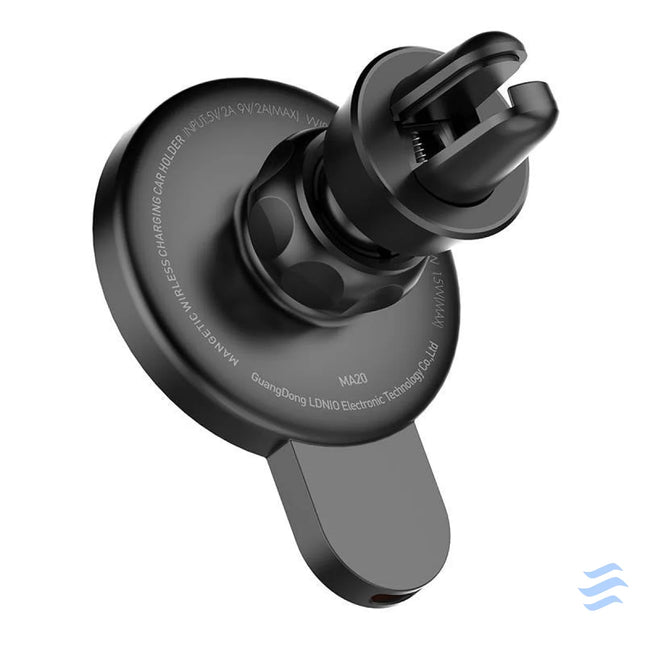 LDNIO Car Mount,MA20 with inductive charger 15W and metal ring (Black) Phone holders