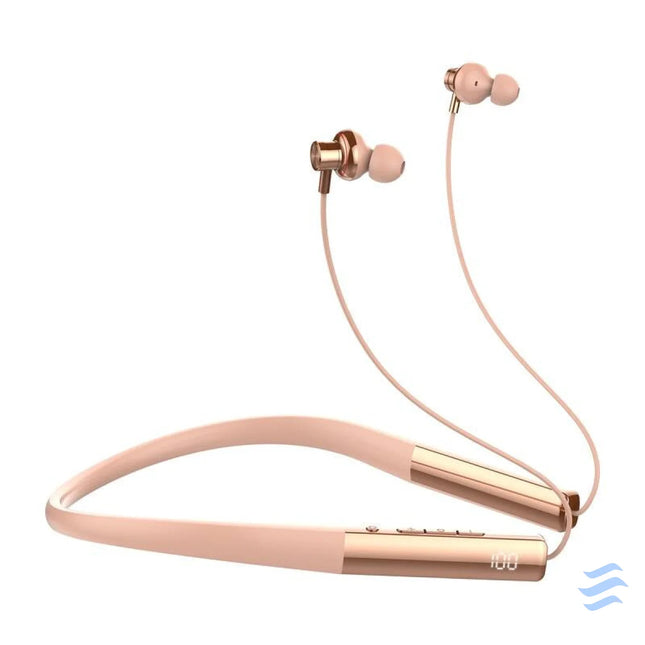 LDNIO N01 wireless neckband headphones (rose gold) Sports