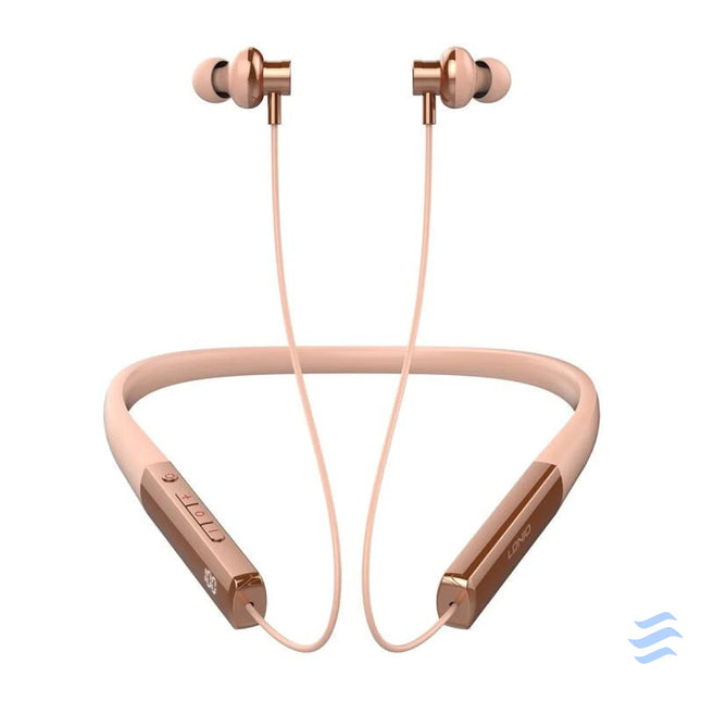 LDNIO N01 wireless neckband headphones (rose gold) Sports