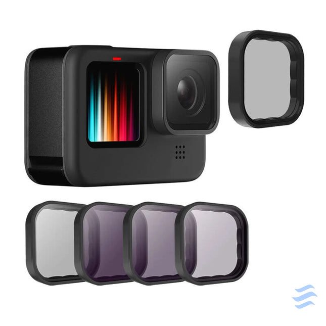 Lens filter set CPL + ND 8/16/32 Telesin for GoPro Hero 9 / Hero 10 / Hero 11 / Hero 12 (GP FLT 903) For sports cameras