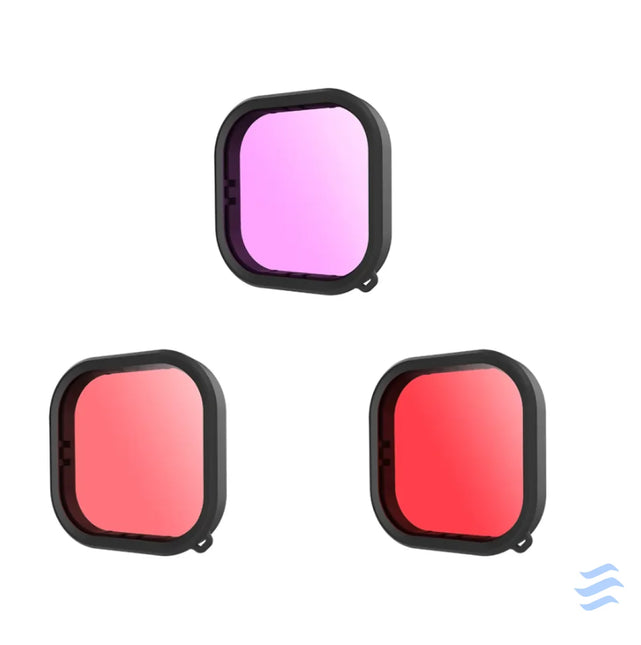 Lens waterproof filter set Telesin for GoPro Hero 9 / Hero 10 / Hero 11 / Hero 12 (GP FLT 904) For sports cameras