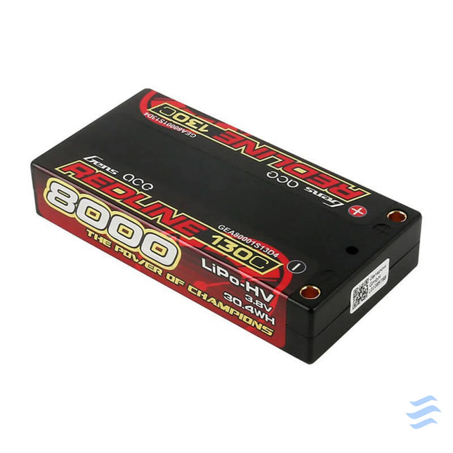 Lipo Battery GENS ACE 8000mAh 3.8V 1S2P 130C Lithium and NiMH