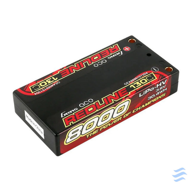 Lipo Battery GENS ACE 8000mAh 3.8V 1S2P 130C Lithium and NiMH