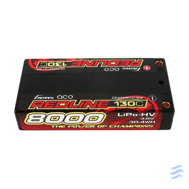 Lipo Battery GENS ACE 8000mAh 3.8V 1S2P 130C Lithium and NiMH