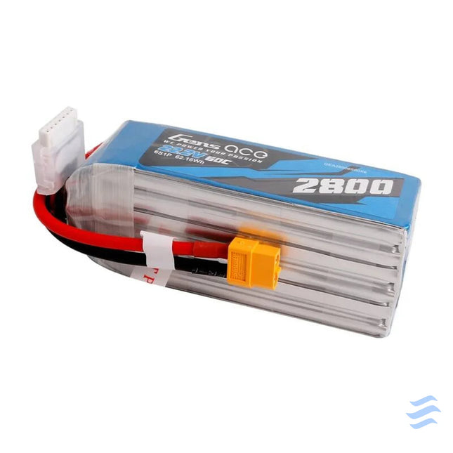 Lipo Gens ace 2800mAh 22.2V 60C 6S1P battery with XT60 connector Lithium and NiMH