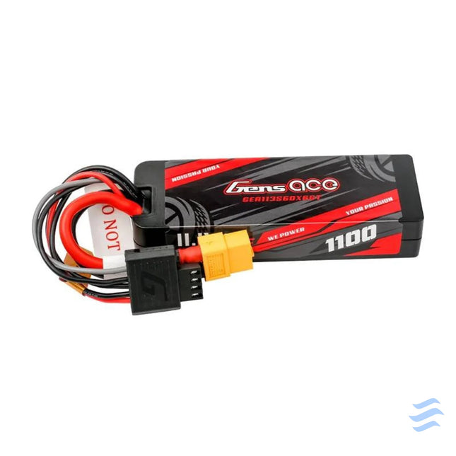Lipo Gens ace G Tech 1100mAh 11.1V 3S1P 60C GRP 76 Hardcase Battery with XT60 Plug Lithium and NiMH