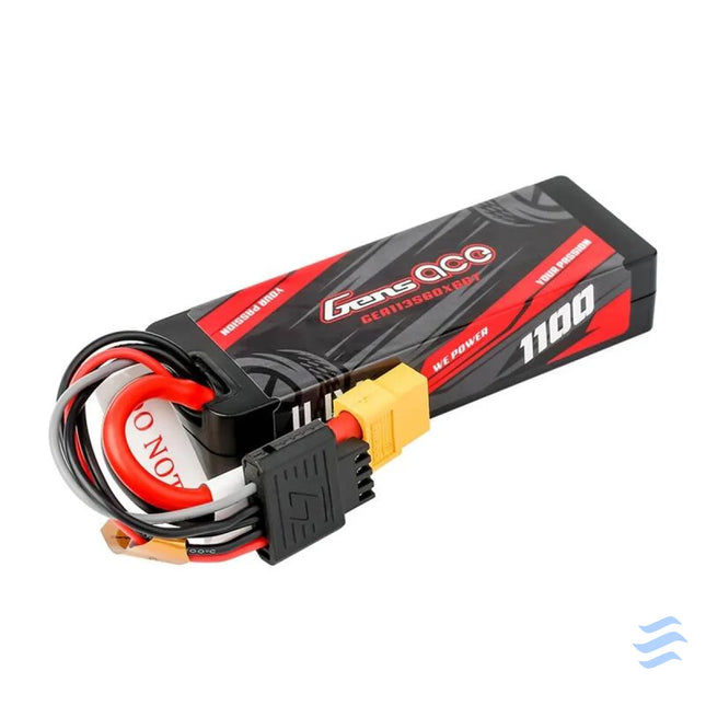 Lipo Gens ace G Tech 1100mAh 11.1V 3S1P 60C GRP 76 Hardcase Battery with XT60 Plug Lithium and NiMH