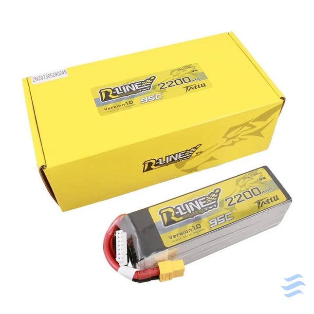 Lipo Tattu R Line 22.2V 2200mAh 6S 95C battery with XT60 connector Lithium and NiMH
