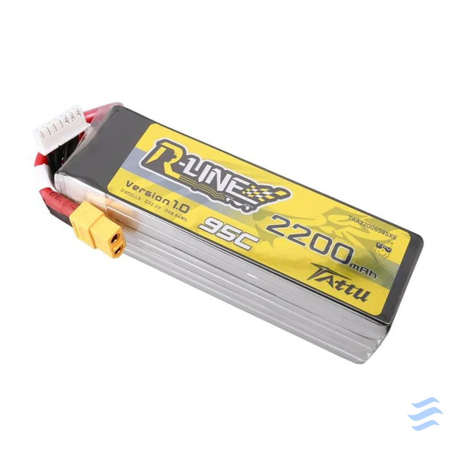Lipo Tattu R Line 22.2V 2200mAh 6S 95C battery with XT60 connector Lithium and NiMH