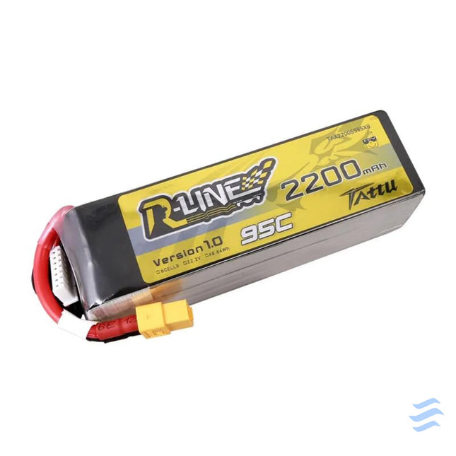 Lipo Tattu R Line 22.2V 2200mAh 6S 95C battery with XT60 connector Lithium and NiMH