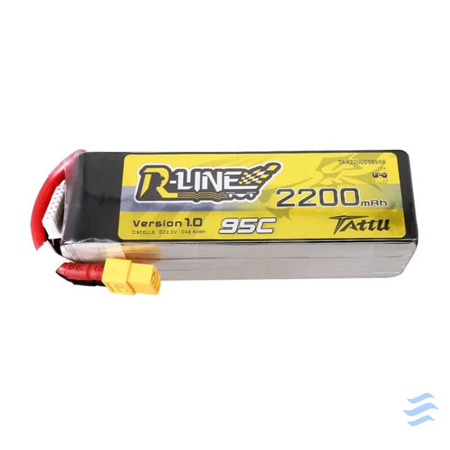 Lipo Tattu R Line 22.2V 2200mAh 6S 95C battery with XT60 connector Lithium and NiMH