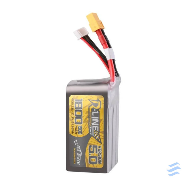 Lipo Tattu R Line Version 5.0 1800mAh 22.2V 150C 6S battery with XT60 connector Lithium and NiMH