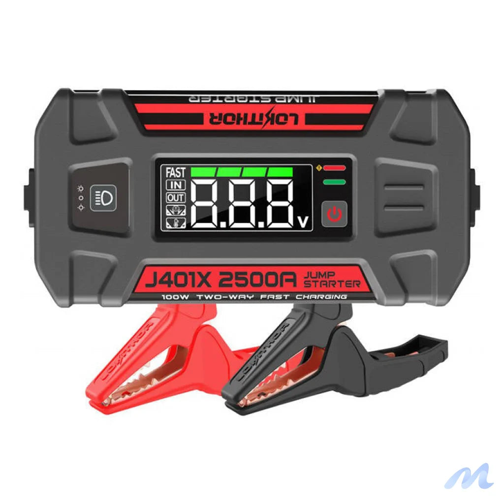 Lokithor J401X Jump Starter / Booster 2500A + Powerbank 20000mAh + Flashlight 4-in-1 Device working in -40°C