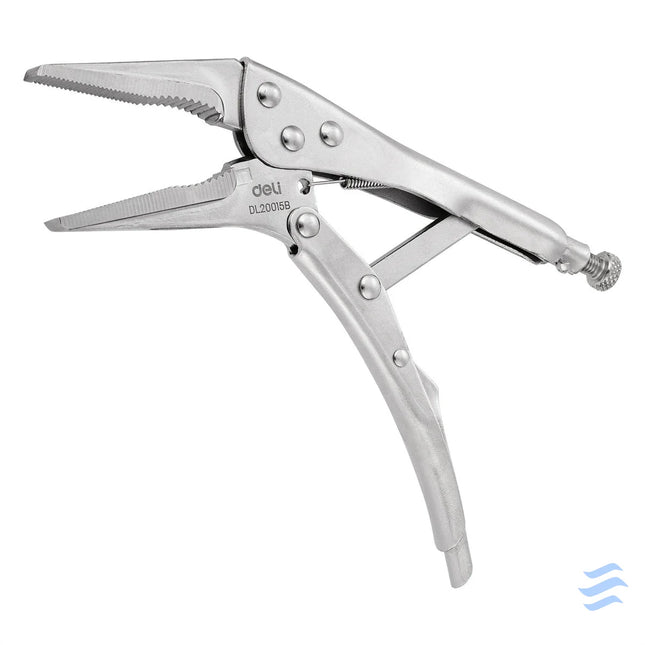Long Nose Locking Pliers 9’’ Deli Tools EDL20015B (silver) Pliers