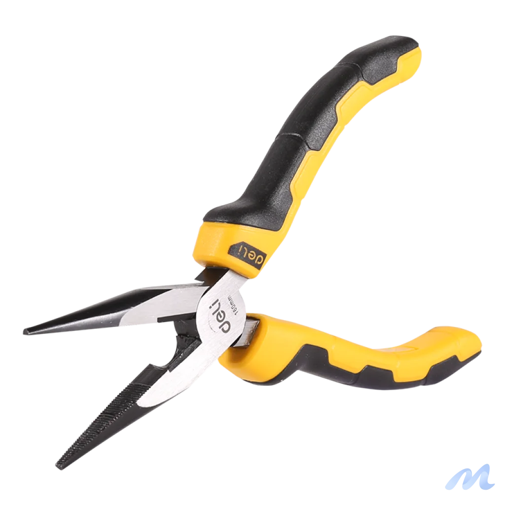 Long Nose Pliers 6" Deli Tools EDL2106 (yellow)