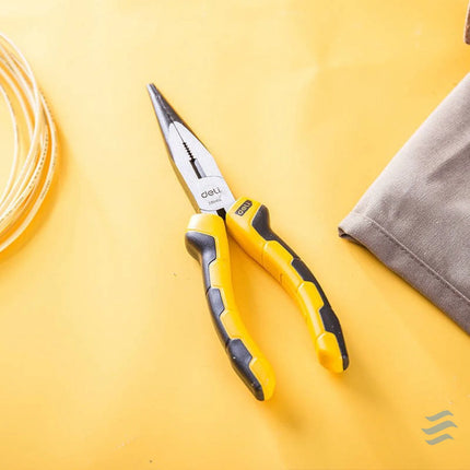Long Nose Pliers 8’’ Deli Tools EDL2108 (yellow) Pliers