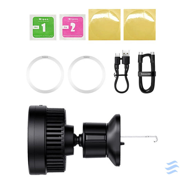 Magnetic Car Phone Holder Baseus MagPro 15W (black) Phone holders