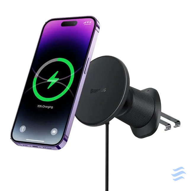 magnetic Car Phone Holder Baseus with wireless charging CW01 (Black) Phone holders