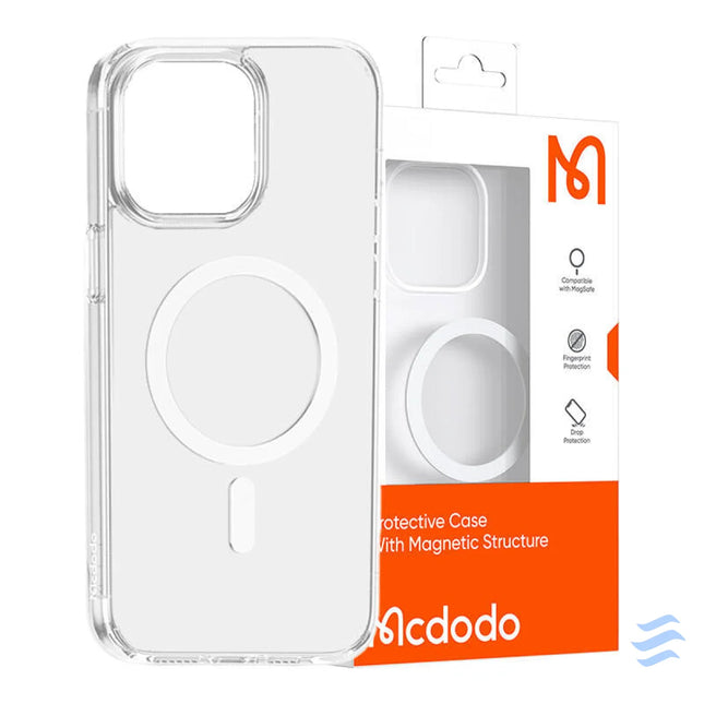 Magnetic case McDodo for iPhone 15 Plus (clear) Protective cases for smartphones