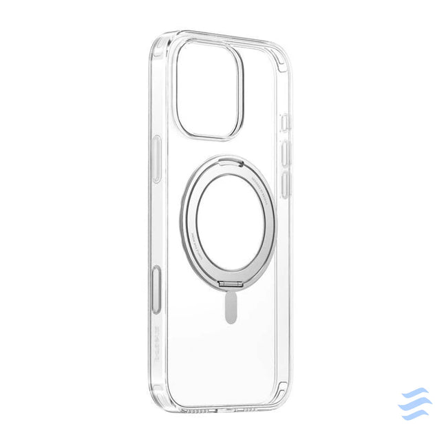 Magnetic case with stand Baseus SkyRing 360° iP16 Pro (transparent) Protective cases for smartphones