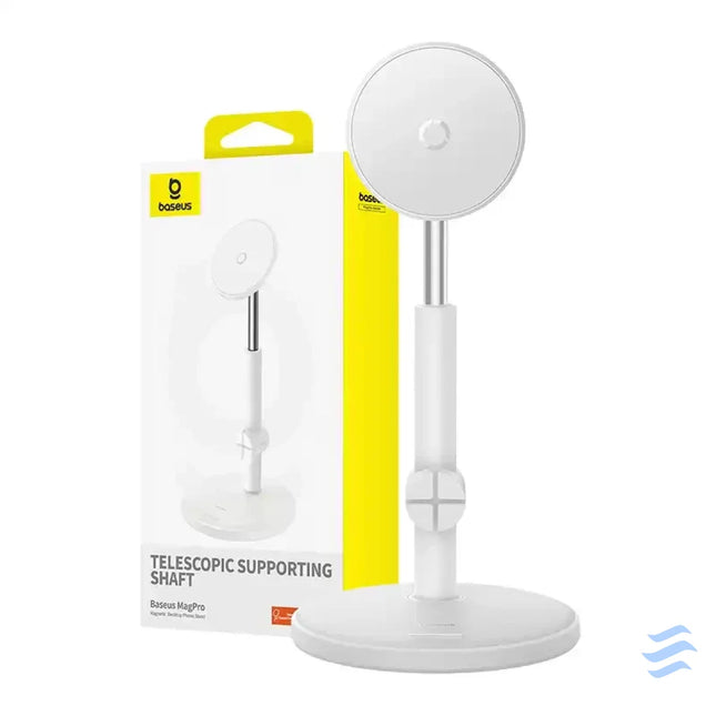Magnetic Desktop Phone Stand Baseus MagPro (white) Straps mounts and holders