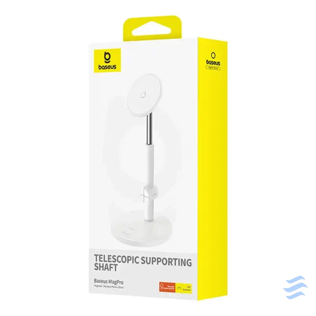 Magnetic Desktop Phone Stand Baseus MagPro (white) Straps mounts and holders