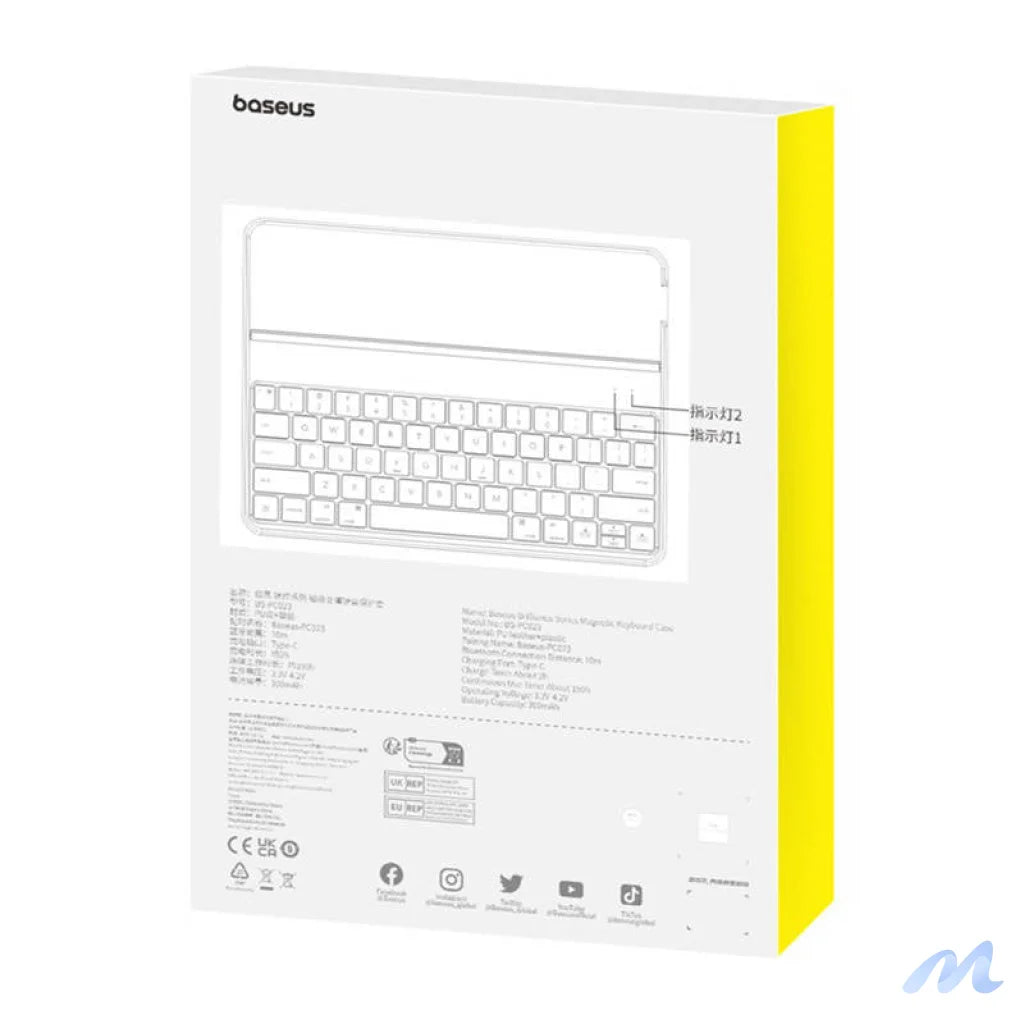 Magnetic Keyboard Case Baseus Brilliance forPad 10.2" (black)