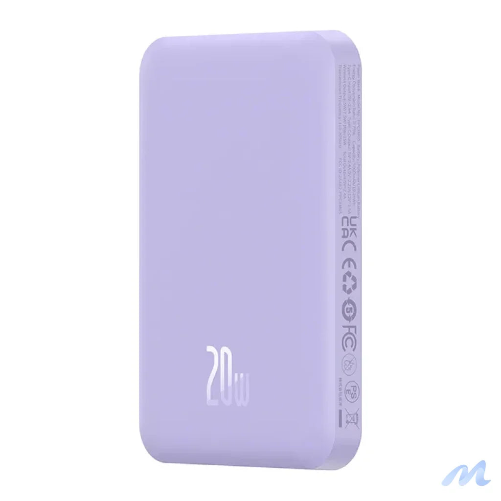Magnetic Mini Powerbank Baseus 5000mAh 20W (purple)