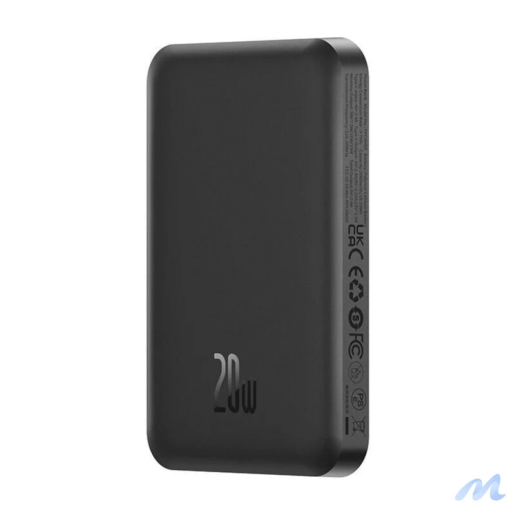 Magnetic Mini Powerbank Baseus 5000mAh, USB-C 20W (black)