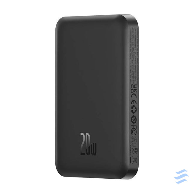 Magnetic Mini Powerbank Baseus 5000mAh USB C 20W (black) Powerbanks
