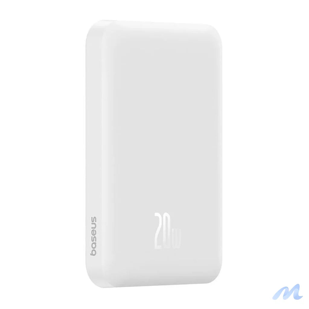 Magnetic Mini Powerbank Baseus 5000mAh, USB-C 20W (white)