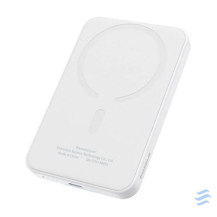 Magnetic Mini Powerbank Baseus 5000mAh USB C 20W (white) Powerbanks