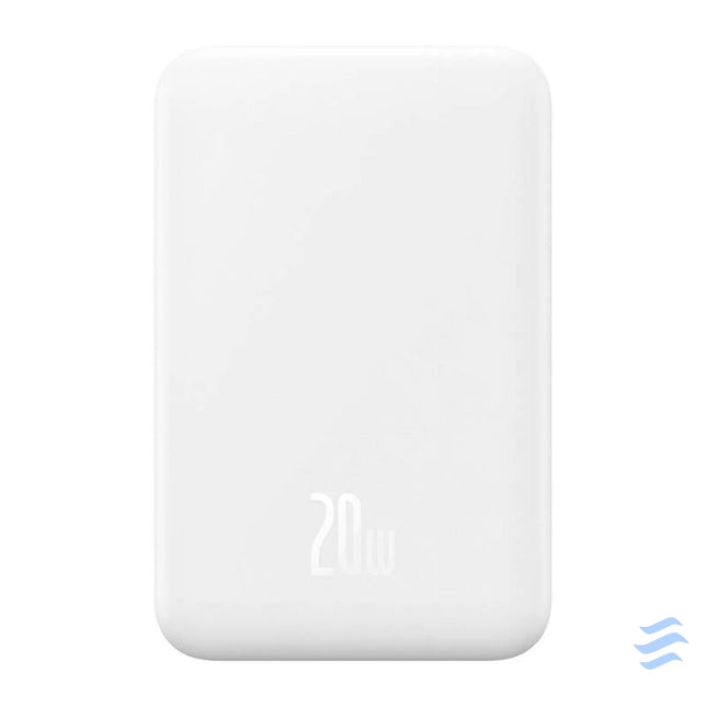 Magnetic Mini Powerbank Baseus 5000mAh USB C 20W (white) Powerbanks
