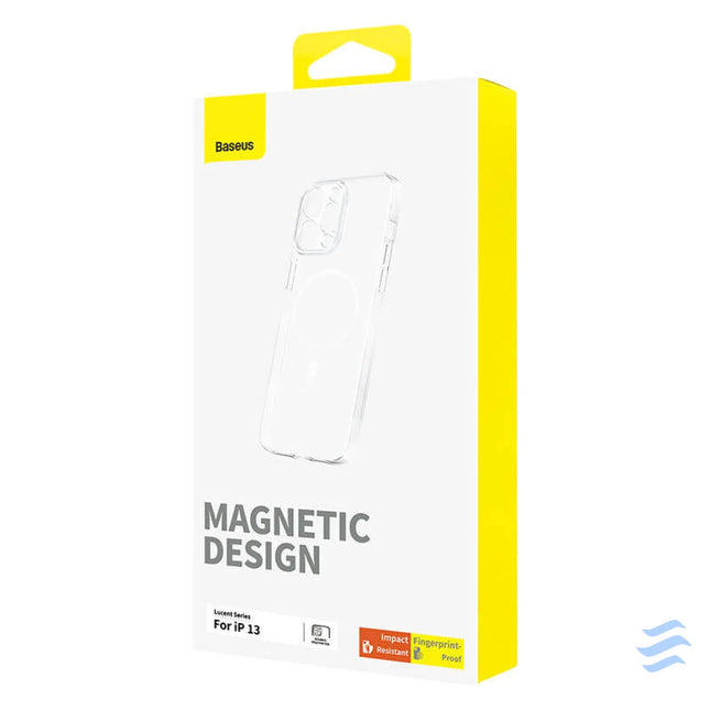 Magnetic Phone Case for iP 13 Baseus OS Lucent Series (Clear) Protective cases for smartphones