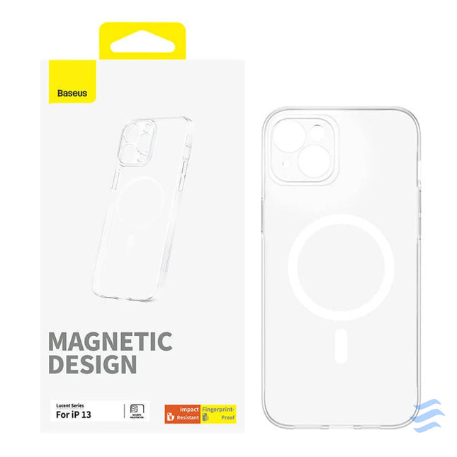 Magnetic Phone Case for iP 13 Baseus OS Lucent Series (Clear) Protective cases for smartphones