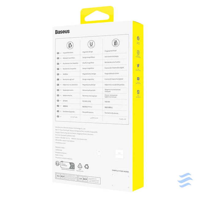 Magnetic Phone Case for iP 13 Baseus OS Lucent Series (Clear) Protective cases for smartphones