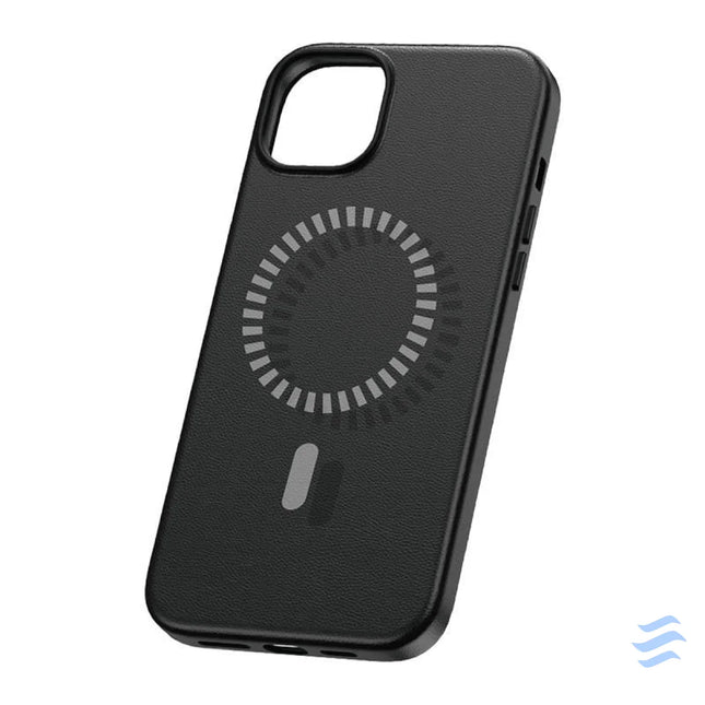 Magnetic Phone Case for iPhone 15 Plus Baseus Fauxther Series (Black) Protective cases for smartphones