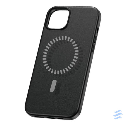 Magnetic Phone Case for iPhone 15 ProMax Baseus Fauxther Series (Black) Protective cases for smartphones