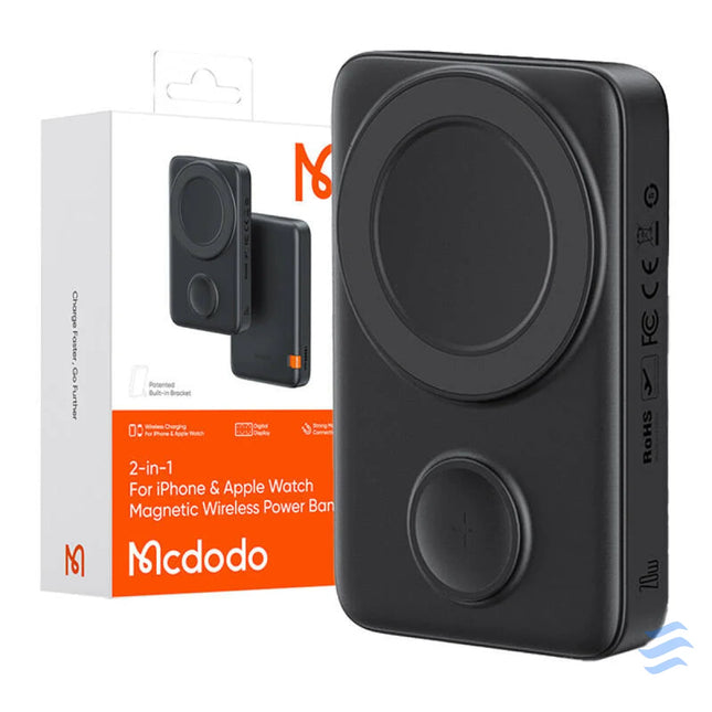 Magnetic Power Bank for Apple watch Mcdodo MC 1461 10000mAh 20W (black) Powerbanks