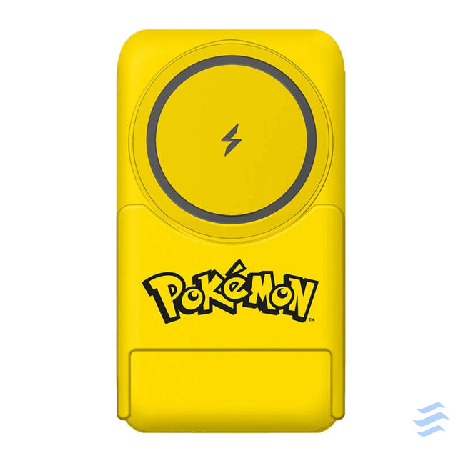 Magnetic powerbank OTL 5000 mAh USB C 15W Pokemon Pikatchu with stand (yellow) Powerbanks