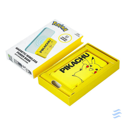 Magnetic powerbank OTL 5000 mAh USB C 15W Pokemon Pikatchu with stand (yellow) Powerbanks
