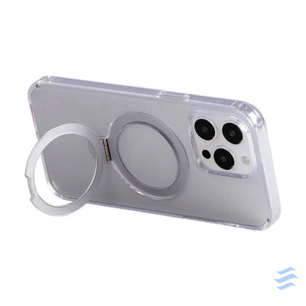 Magnetic protective phone case with holder Joyroom JR BP004 for iPhone 15 Pro Max (transparent) Protective cases for