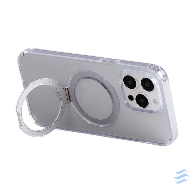 Magnetic protective phone case with holder Joyroom JR BP004 for iPhone 15 Pro Max (transparent) Protective cases for